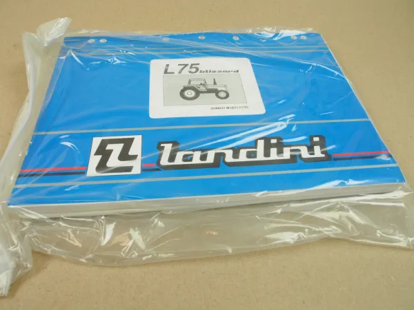 Original Landini L75 blizzard Ersatzteilliste 1993 Parts List Pieces Rechange