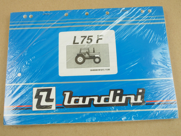 Original Landini L75F Schlepper Ersatzteilliste 1993 Parts List Pieces Rechange
