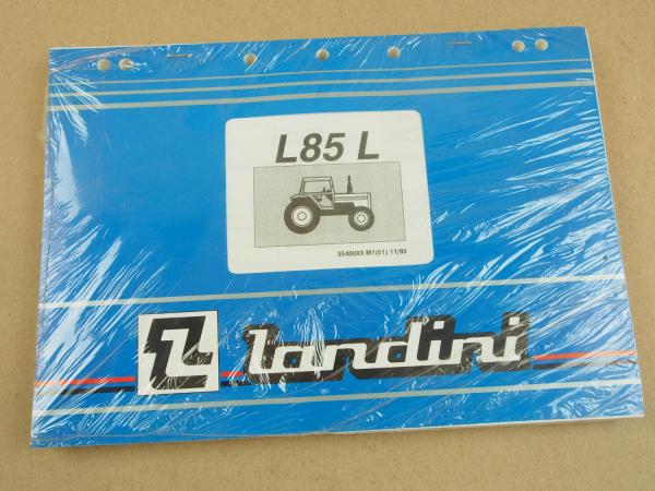 Original Landini L85L Schlepper Ersatzteilliste 1993 Parts List Pieces Rechange