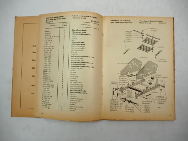 Original Lanz Alldog AKV ARV Vorratsroder Betriebsanleitung Ersatzteilliste 1956