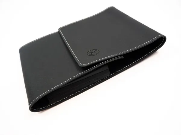 Original Leder Bordmappe für VW Betriebsanleitung zB Multivan Crafter Caddy Tiguan Golf