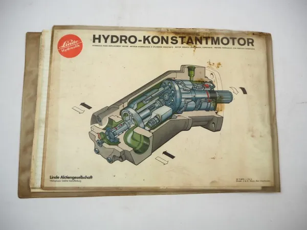 Original Linde MF50T Konstantmotor PF50T Konstantpumpe Ersatzteilliste 1973