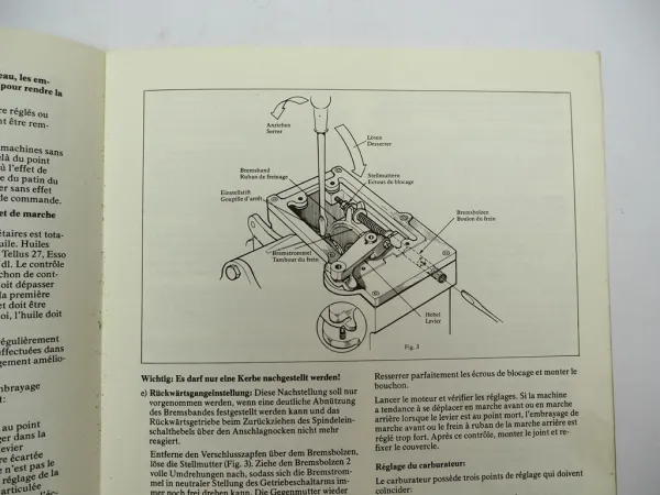 Original Locke Rasenmäher Spindelmäher Betriebsanleitung Wartung ca. 1978