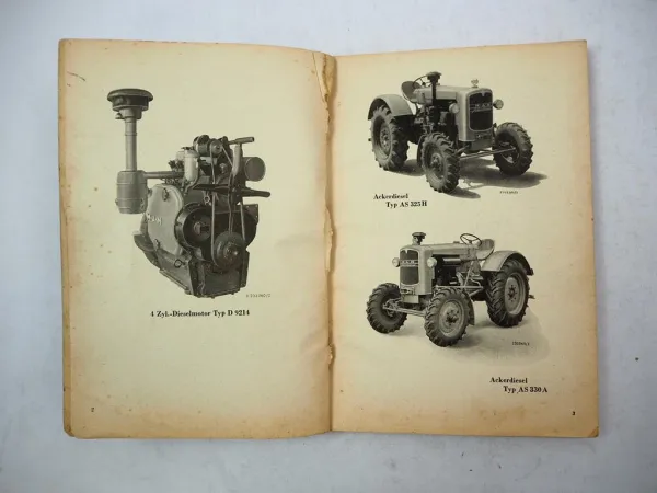 Original MAN AS 325H 330A Ackerdiesel Schlepper Ersatzteilliste 1952