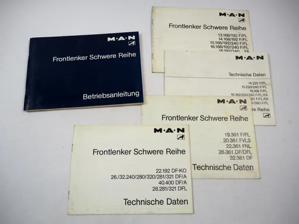 Original MAN Frontlenker Schwere Reihe LKW Betriebsanleitung 1980