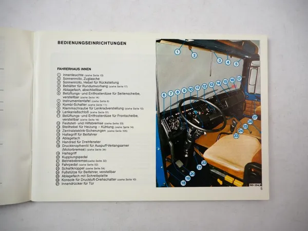 Original MAN Frontlenker Schwere Reihe LKW Betriebsanleitung 1980