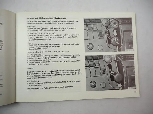 Original MAN Frontlenker Schwere Reihe LKW Betriebsanleitung 1980
