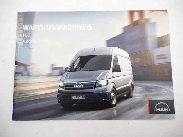 Original MAN TGE Serviceheft / Scheckheft | Unbeschrieben & Unbenutzt 2022