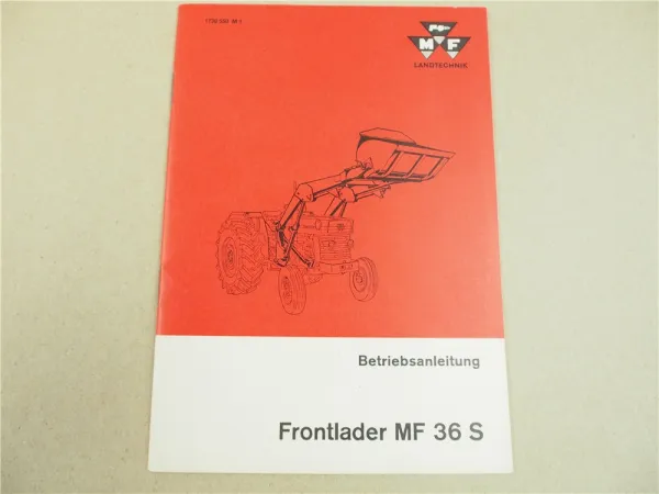 Original Massey Ferguson MF 133 135 155 165 177 178 Bedienung 1970 für MF 36S