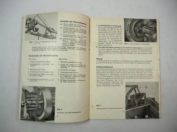 Original Massey Ferguson MF 15 20 Ballenpresse Betriebsanleitung 1965