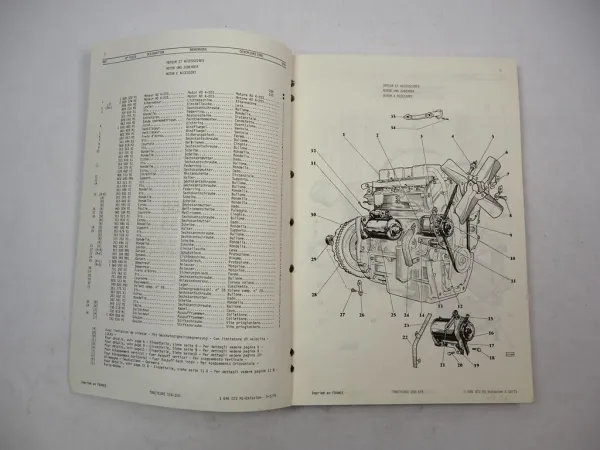 Original Massey Ferguson MF 155 158 Schlepper Ersatzteilliste 1972/75