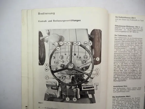 Original Massey Ferguson MF 158MP 158-8G Schlepper Betriebsanleitung 1975