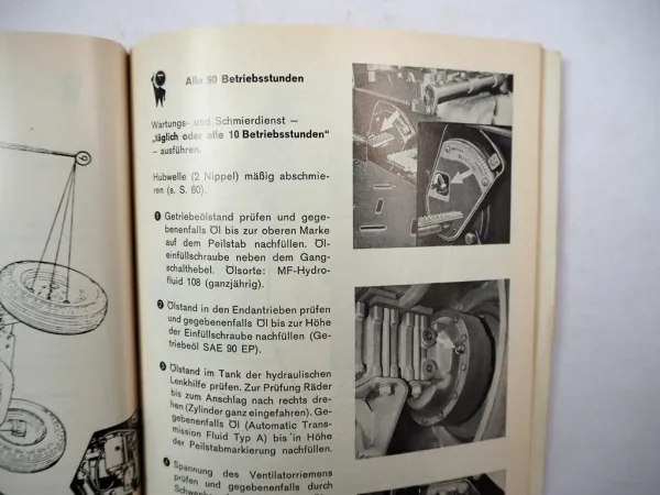 Original Massey Ferguson MF 168 168A Schlepper Betriebsanleitung Wartungsheft