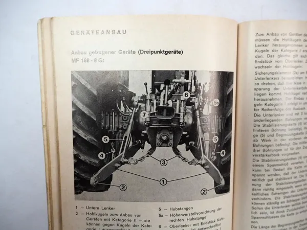 Original Massey Ferguson MF 168-8G 188-8G Schlepper Betriebsanleitung 1975