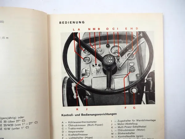 Original Massey Ferguson MF 188 188A Dieselschlepper Betriebsanleitung 1972