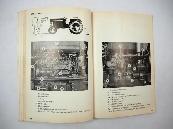 Original Massey Ferguson MF 188 188A Dieselschlepper Betriebsanleitung 1972