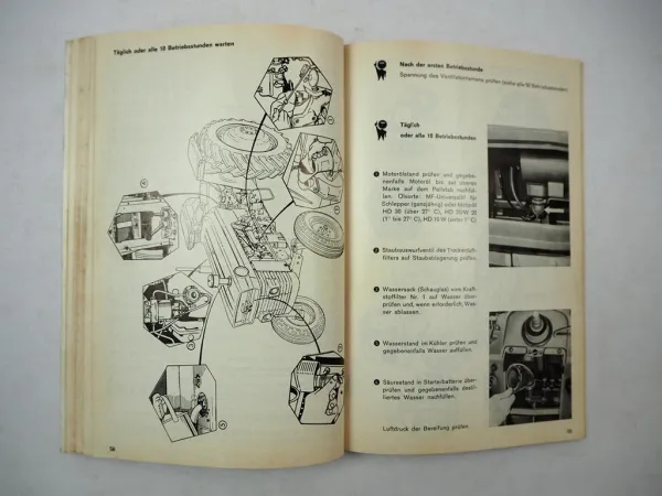 Original Massey Ferguson MF 188 188A Dieselschlepper Betriebsanleitung 1972