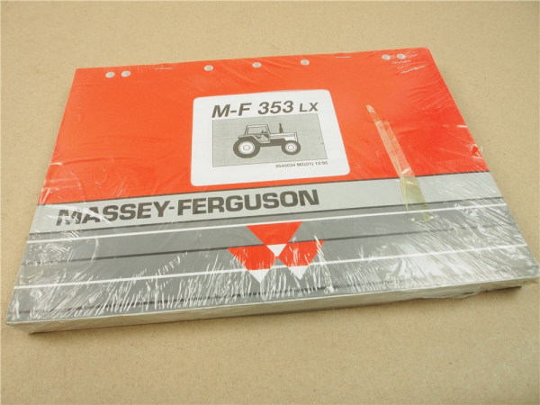 Original Massey Ferguson MF 353LX Ersatzteilliste 1995 Pezzi Ricambio Pieces Rec