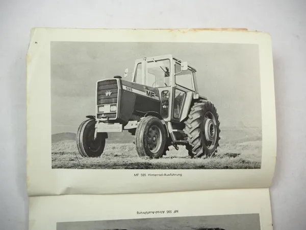 Original Massey Ferguson MF 595 595A Schlepper Betriebsanleitung 1975