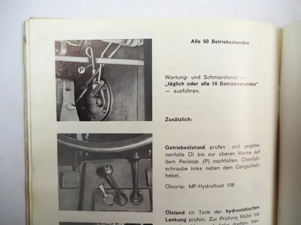 Original Massey Ferguson MF 595 595A Schlepper Betriebsanleitung 1975