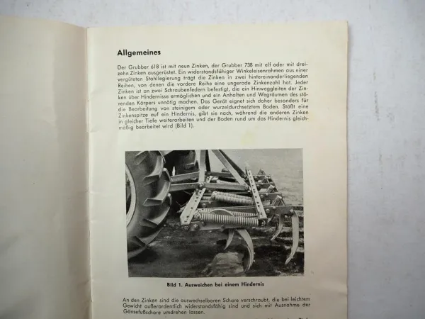 Original Massey Ferguson MF 618 738 Grubber Betriebsanleitung Ersatzteilliste