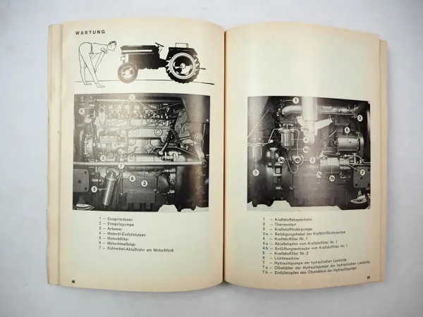 Original Massey Ferguson MF165 Dieselschlepper Betriebsanleitung 1969