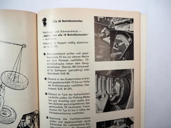Original Massey Ferguson MF165 Dieselschlepper Betriebsanleitung 1971