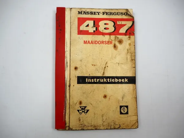Original Massey Ferguson MF487 Maaidorser Instuktieboek 1970