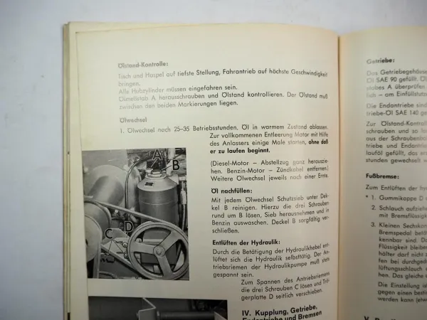 Original Massey Ferguson MF86 Mähdrescher Betriebsanleitung Wartung 1964