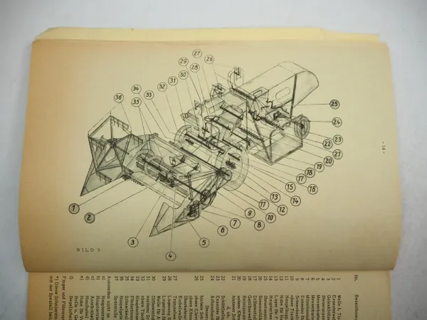 Original Massey Harris Ferguson 630 Mähdrescher Betriebsanleitung Ersatzteilliste
