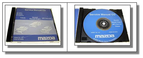 Original Mazda 6 + Mazda Wagon MPV Tribute Werkstatthandbuch CD 3/2003