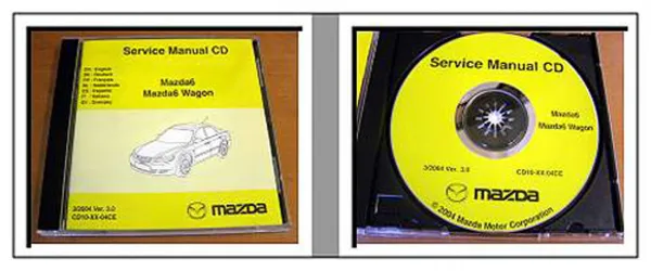 Original Mazda 6 + Mazda Wagon Werkstatthandbuch Reparaturanleitung CD 3/2004