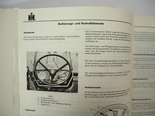 Original Mc Cormick IHC 323 Dieselschlepper Betriebsanleitung Wartung 1966