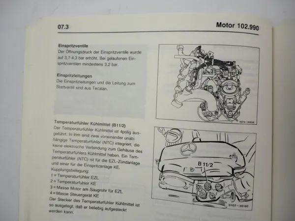 Original Mercedes Benz 107 124 126 201 R129 Werkstatthandbuch Neuerungen 1988/90