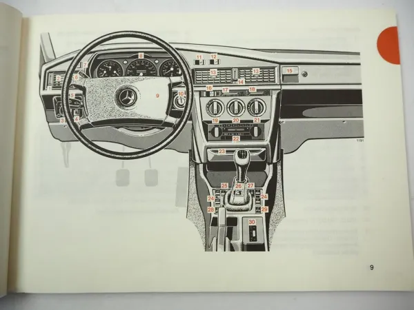 Original Mercedes Benz 190 190E 190 D 2.5 Typ 201 Betriebsanleitung 1985