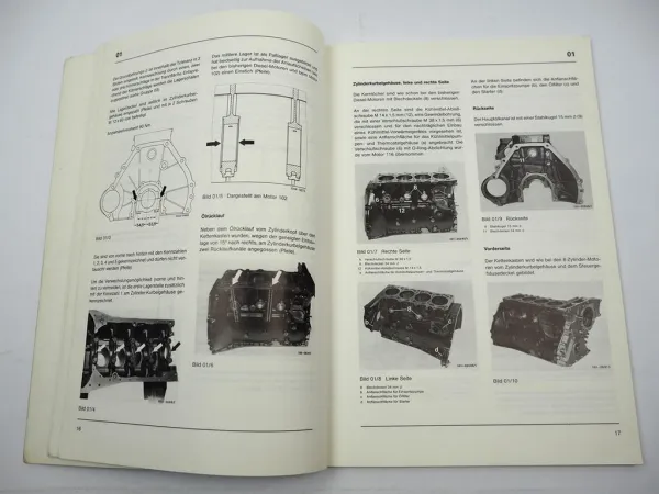 Original Mercedes Benz 190D 201 Motor 601.911 Einführungsschrift 1983