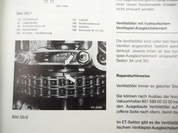 Original Mercedes Benz 190D 201 Motor 601.911 Einführungsschrift 1983