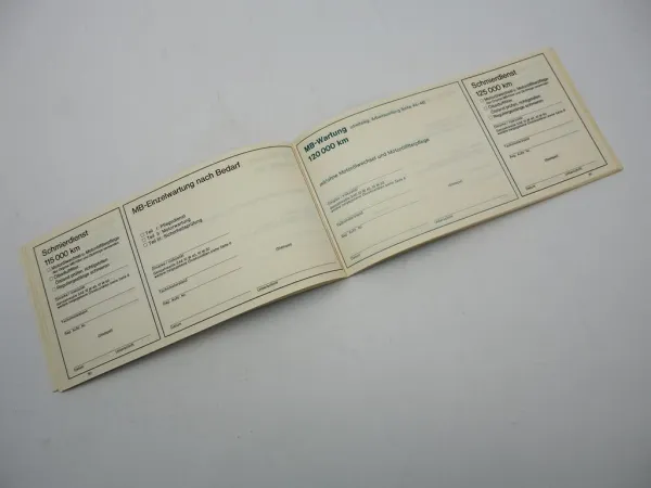 Original Mercedes Benz 200 220 D/8 W115 Wartungsheft blanko 1971