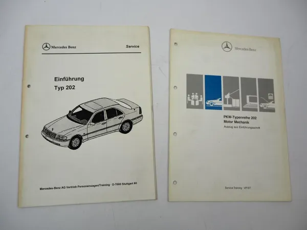 Original Mercedes-Benz C-Klasse W202 Einführungsschriften - 2 Hefte Set 1993