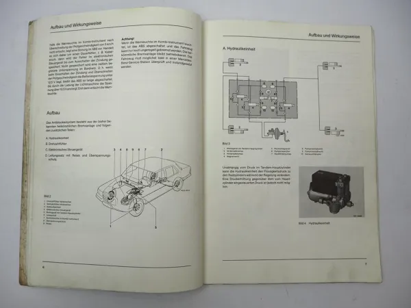 Original Mercedes-Benz Einführungsschrift ABS Antiblockiersystem Typ 116 – 1978