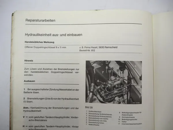 Original Mercedes-Benz Einführungsschrift ABS Antiblockiersystem Typ 116 – 1978