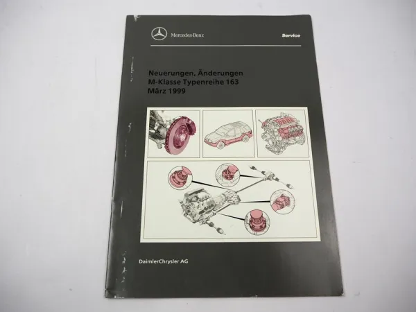 Original Mercedes Benz M-Klasse Typ 163 Einführungsschrift Neuerungen 1999