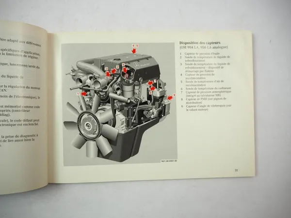Original Mercedes Benz OM904LA OM906LA Moteurs Notice dutilisation 1998