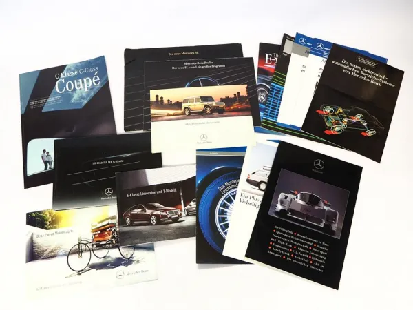 Original Mercedes-Benz Prospekte Posten – Broschüren Infomaterial 1980/2000er