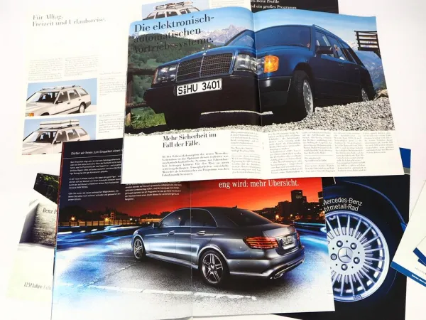 Original Mercedes-Benz Prospekte Posten – Broschüren Infomaterial 1980/2000er