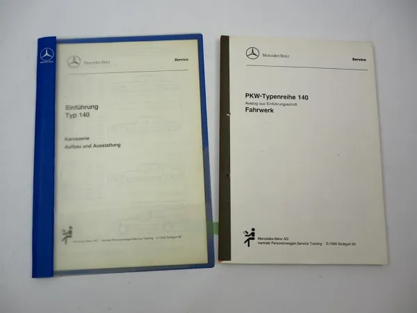 Original Mercedes-Benz S-Klasse W140 Einführungsschriften - 2 Hefte Set 1991