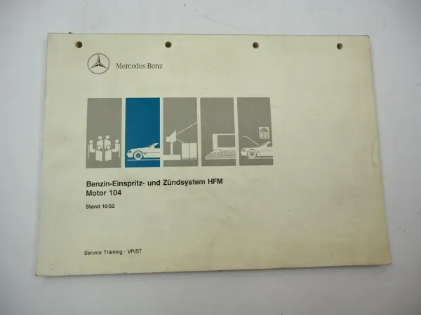 Original Mercedes-Benz Schulungsunterlage HFM Einspritz- & Zündsystem Motor M104