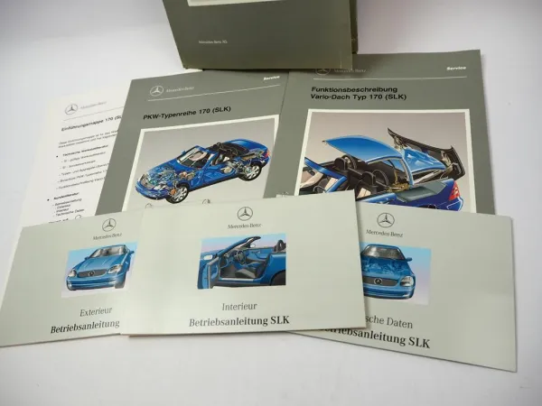 Original Mercedes-Benz SLK R170 Werkstatt Einführungsmappe mit Betriebsanleitung