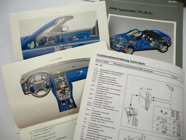 Original Mercedes-Benz SLK R170 Werkstatt Einführungsmappe mit Betriebsanleitung
