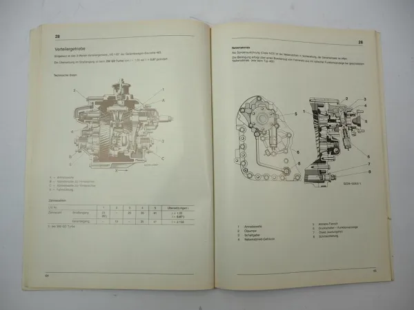 Original Mercedes-Benz Werkstatthandbuch 350 GD Turbo Geländewagen W463 – 1992